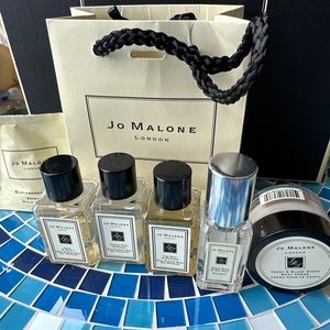 Jo Malone 6 Pc Set With Gift Bag 6 Different Scents! Wood Sage Peony Lime Basil